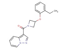 3-{[3-(2-ethylphenoxy)-1-azetidinyl]carbonyl}pyrazolo[1,5-a]pyridine