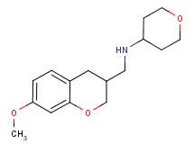 N-[(7-methoxy-3,4-dihydro-2H-chromen-3-yl)methyl]tetrahydro-2H-pyran-4-amine