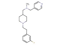 ({1-[2-(3-fluorophenyl)ethyl]-4-piperidinyl}methyl)methyl(4-pyridinylmethyl)amine