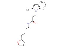 3-(2-methyl-1H-indol-1-yl)-N-[4-(tetrahydrofuran-2-yl)butyl]propanamide