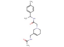 2-[5-[(acetylamino)methyl]-3,6-dihydropyridin-1(2H)-yl]-N-[1-(4-methylphenyl)ethyl]acetamide