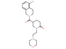 5-[(5-chloro-3,4-dihydro-2(1H)-isoquinolinyl)carbonyl]-1-[2-(4-morpholinyl)ethyl]-2-piperidinone
