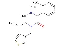 2-(dimethylamino)-2-(2-methylphenyl)-N-propyl-N-(3-thienylmethyl)acetamide
