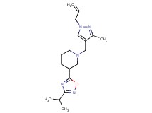 1-[(1-allyl-3-methyl-1H-pyrazol-4-yl)methyl]-3-(3-isopropyl-1,2,4-oxadiazol-5-yl)piperidine