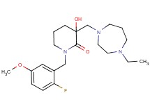 3-[(4-ethyl-1,4-diazepan-1-yl)methyl]-1-(2-fluoro-5-methoxybenzyl)-3-hydroxypiperidin-2-one