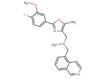 1-[2-(4-fluoro-3-methoxyphenyl)-5-methyl-1,3-oxazol-4-yl]-N-(5-isoquinolinylmethyl)-N-methylmethanamine