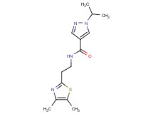 N-[2-(4,5-dimethyl-1,3-thiazol-2-yl)ethyl]-1-isopropyl-1H-pyrazole-4-carboxamide