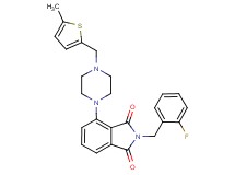 2-(2-fluorobenzyl)-4-{4-[(5-methyl-2-thienyl)methyl]-1-piperazinyl}-1H-isoindole-1,3(2H)-dione