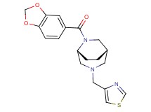 (1S*,5R*)-6-(1,3-benzodioxol-5-ylcarbonyl)-3-(1,3-thiazol-4-ylmethyl)-3,6-diazabicyclo[3.2.2]nonane
