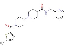 1'-[(5-methyl-2-thienyl)carbonyl]-N-(2-pyridinylmethyl)-1,4'-bipiperidine-4-carboxamide