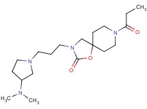 3-{3-[3-(dimethylamino)pyrrolidin-1-yl]propyl}-8-propionyl-1-oxa-3,8-diazaspiro[4.5]decan-2-one