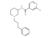 2-chloro-N-[1-(3-phenylpropyl)-3-piperidinyl]isonicotinamide