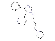 3-[4-phenyl-1-(4-pyrrolidin-1-ylbutyl)-1H-imidazol-5-yl]pyridine
