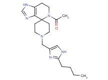 5-acetyl-1'-[(2-butyl-1H-imidazol-4-yl)methyl]-1,5,6,7-tetrahydrospiro[imidazo[4,5-c]pyridine-4,4'-piperidine]