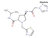 (4R)-N-isopropyl-1-(1,3-thiazol-2-ylmethyl)-4-[(1H-1,2,4-triazol-1-ylacetyl)amino]-L-prolinamide