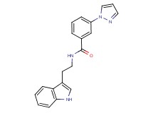 N-[2-(1H-indol-3-yl)ethyl]-3-(1H-pyrazol-1-yl)benzamide