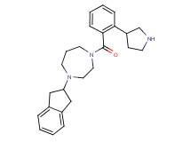 1-(2,3-dihydro-1H-inden-2-yl)-4-[2-(3-pyrrolidinyl)benzoyl]-1,4-diazepane dihydrochloride