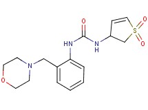 N-(1,1-dioxido-2,3-dihydro-3-thienyl)-N'-[2-(morpholin-4-ylmethyl)phenyl]urea