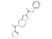 N-phenyl-5-(1,2,3-thiadiazol-4-ylcarbonyl)-4,5,6,7-tetrahydropyrazolo[1,5-a]pyrazine-2-carboxamide