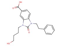 3-(4-hydroxybutyl)-2-oxo-1-(2-phenylethyl)-2,3-dihydro-1H-benzimidazole-5-carboxylic acid