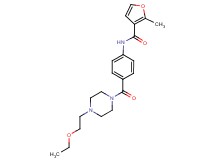 N-(4-{[4-(2-ethoxyethyl)piperazin-1-yl]carbonyl}phenyl)-2-methyl-3-furamide
