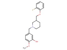 5-({3-[(2-fluorophenoxy)methyl]-1-piperidinyl}methyl)-2-methoxyphenol