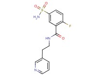 5-(aminosulfonyl)-2-fluoro-N-[2-(3-pyridinyl)ethyl]benzamide