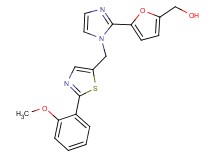 [5-(1-{[2-(2-methoxyphenyl)-1,3-thiazol-5-yl]methyl}-1H-imidazol-2-yl)-2-furyl]methanol