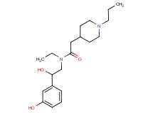 N-ethyl-N-[2-hydroxy-2-(3-hydroxyphenyl)ethyl]-2-(1-propylpiperidin-4-yl)acetamide