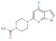 4-(4-chloro-1H-pyrrolo[2,3-b]pyridin-6-yl)piperazine-1-carboxamide
