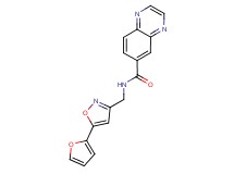 N-{[5-(2-furyl)isoxazol-3-yl]methyl}quinoxaline-6-carboxamide