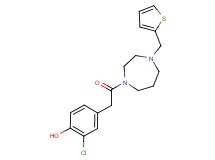 2-chloro-4-{2-oxo-2-[4-(2-thienylmethyl)-1,4-diazepan-1-yl]ethyl}phenol