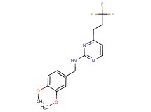 N-(3,4-dimethoxybenzyl)-4-(3,3,3-trifluoropropyl)pyrimidin-2-amine