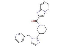 2-({3-[1-(pyridin-3-ylmethyl)-1H-imidazol-2-yl]piperidin-1-yl}carbonyl)imidazo[1,2-a]pyridine