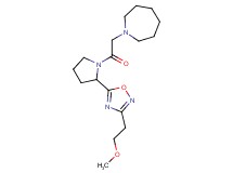 1-(2-{2-[3-(2-methoxyethyl)-1,2,4-oxadiazol-5-yl]pyrrolidin-1-yl}-2-oxoethyl)azepane