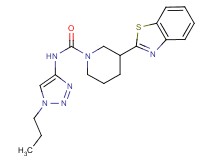 3-(1,3-benzothiazol-2-yl)-N-(1-propyl-1H-1,2,3-triazol-4-yl)piperidine-1-carboxamide