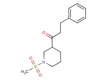 1-[1-(methylsulfonyl)-3-piperidinyl]-3-phenyl-1-propanone