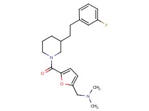 1-[5-({3-[2-(3-fluorophenyl)ethyl]-1-piperidinyl}carbonyl)-2-furyl]-N,N-dimethylmethanamine