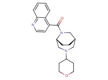 4-{[(1S*,5R*)-3-(tetrahydro-2H-pyran-4-yl)-3,6-diazabicyclo[3.2.2]non-6-yl]carbonyl}quinoline
