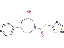 1-(1H-imidazol-4-ylacetyl)-4-pyridin-4-yl-1,4-diazepan-6-ol