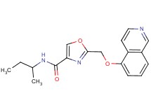 N-(sec-butyl)-2-[(5-isoquinolinyloxy)methyl]-1,3-oxazole-4-carboxamide