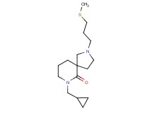 7-(cyclopropylmethyl)-2-[3-(methylthio)propyl]-2,7-diazaspiro[4.5]decan-6-one