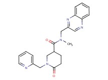 N-methyl-6-oxo-1-(2-pyridinylmethyl)-N-(2-quinoxalinylmethyl)-3-piperidinecarboxamide