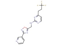 N-[(3-pyridin-3-yl-1,2,4-oxadiazol-5-yl)methyl]-4-(3,3,3-trifluoropropyl)pyrimidin-2-amine