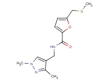 N-[(1,3-dimethyl-1H-pyrazol-4-yl)methyl]-5-[(methylthio)methyl]-2-furamide