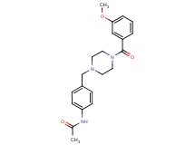 N-(4-{[4-(3-methoxybenzoyl)piperazin-1-yl]methyl}phenyl)acetamide