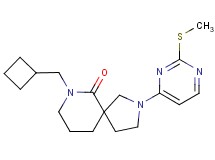7-(cyclobutylmethyl)-2-[2-(methylthio)pyrimidin-4-yl]-2,7-diazaspiro[4.5]decan-6-one