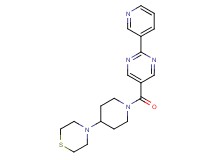 4-{1-[(2-pyridin-3-ylpyrimidin-5-yl)carbonyl]piperidin-4-yl}thiomorpholine