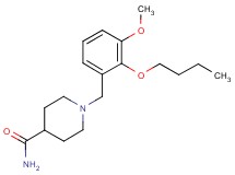 1-(2-butoxy-3-methoxybenzyl)piperidine-4-carboxamide