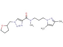 N-[3-(3,5-dimethyl-1H-pyrazol-1-yl)propyl]-N-methyl-1-(tetrahydro-2-furanylmethyl)-1H-1,2,3-triazole-4-carboxamide